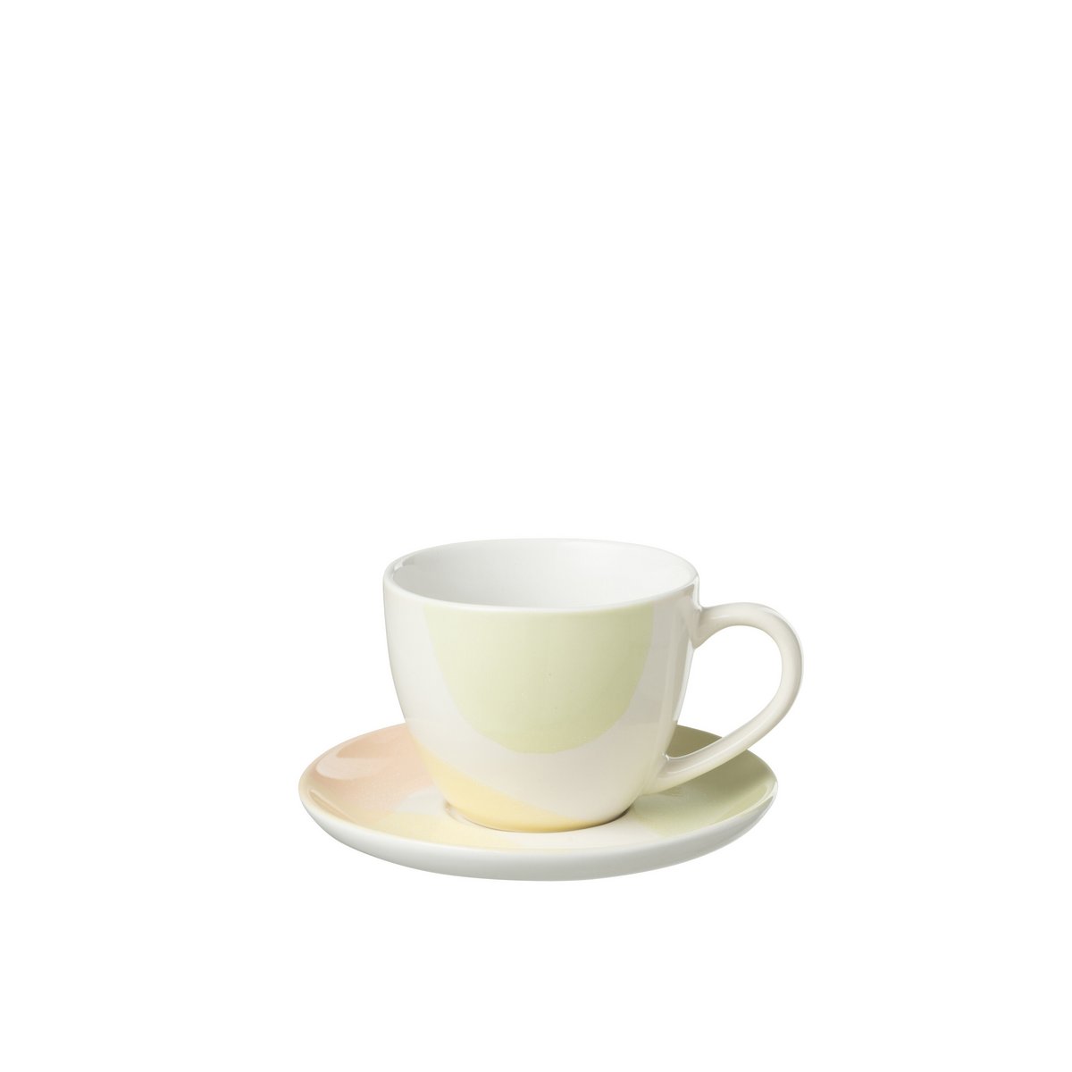 J-Line - Tasse + Assiette Vlel - Porcelaine - Mix