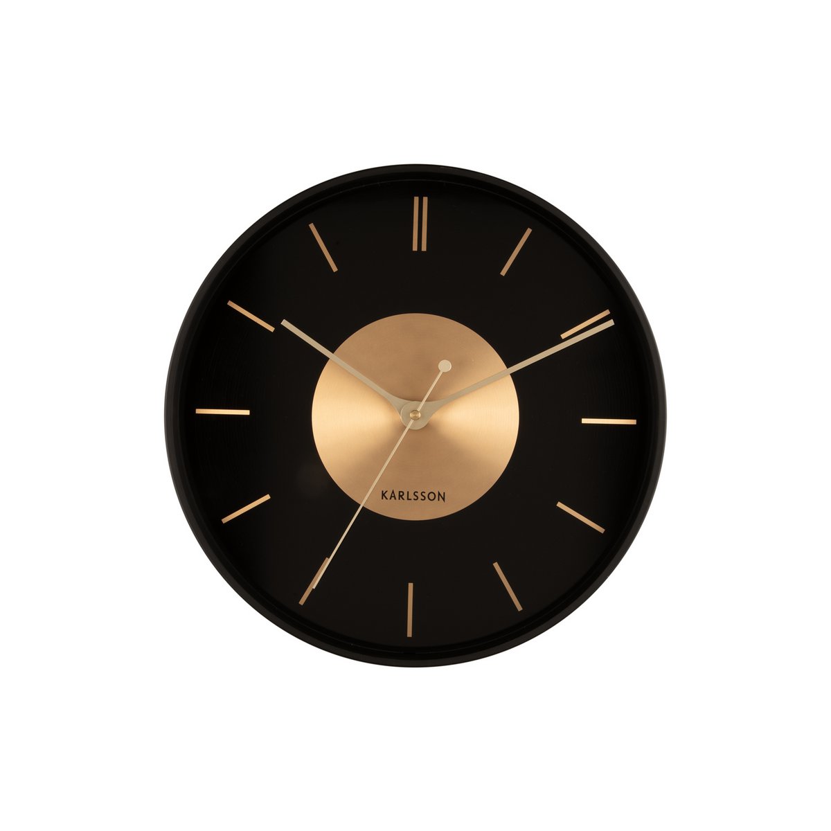 Karlsson - Horloge Murale Disque Doré (Ø35cm) - KA5918BK