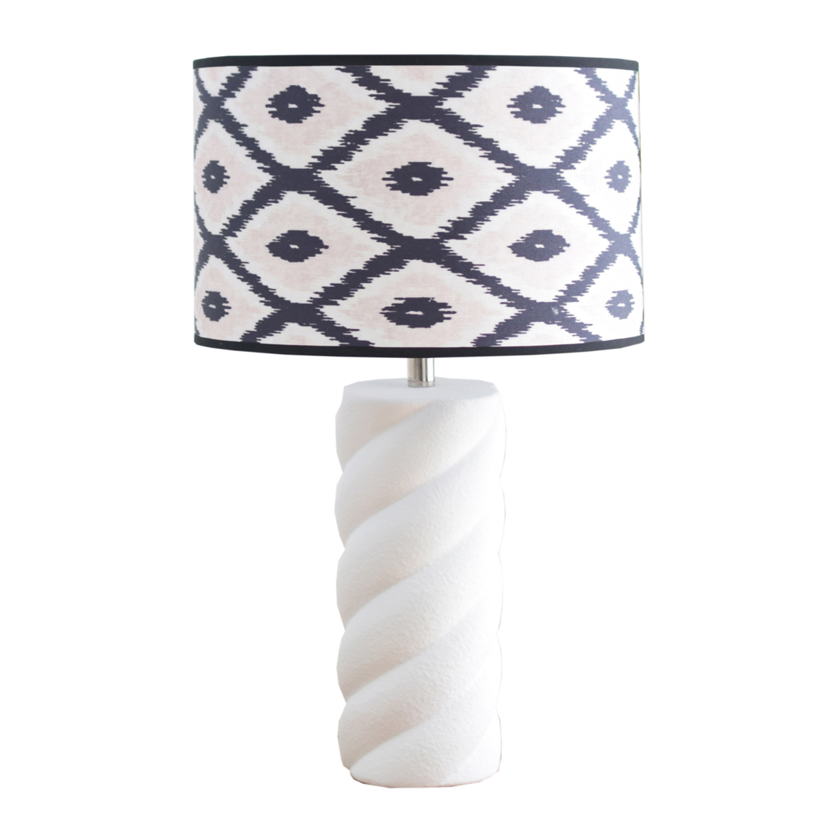 Housevitamin - Lampe de table 'Twisted Candy' (Céramique, Blanc)