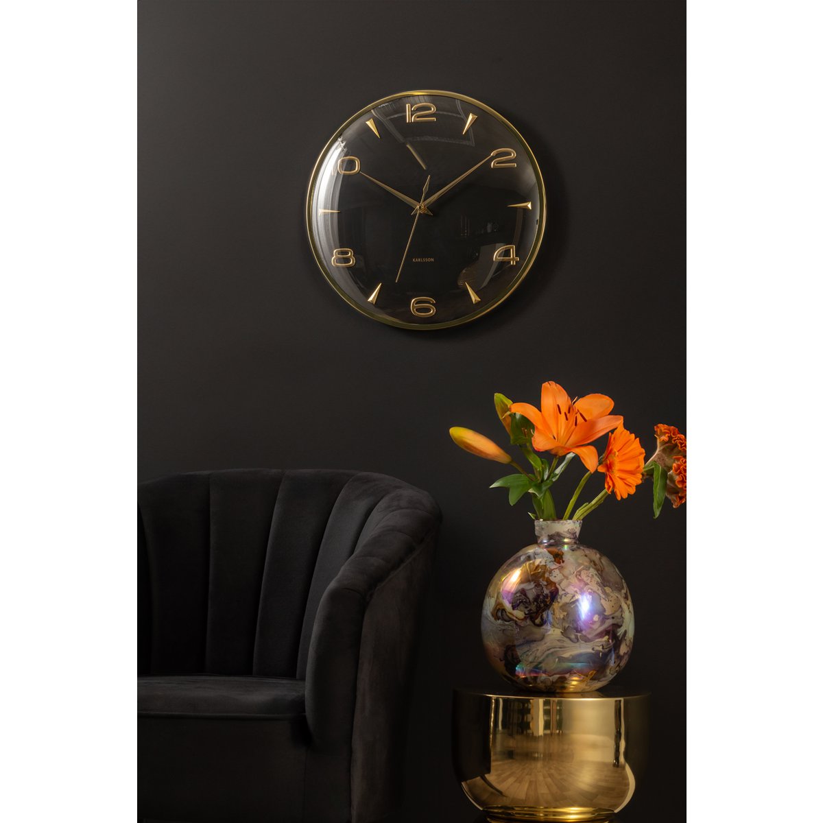 Karlsson - Horloge murale Sienna Glow - KA6017BK