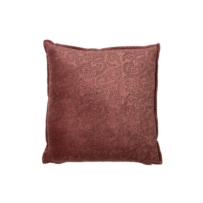 Mme. Bloom - Coussin décoratif en velours 'Marina' (45cm x 45cm, Rose)