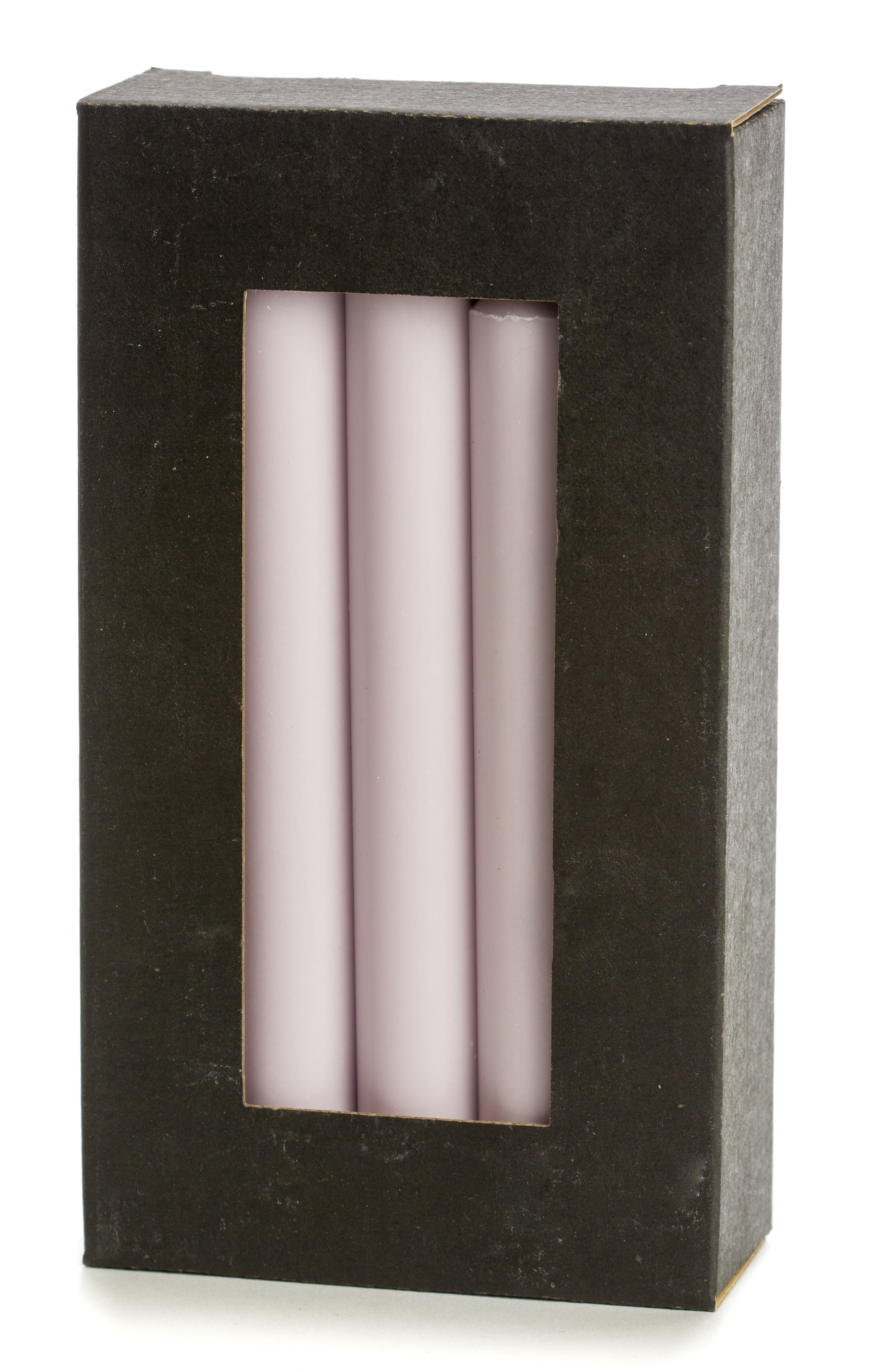Rustik Lys - Stearine dinerkaarsen 'Classic' (Pastel Lilac, set van 10, Ø 2.2 x 19cm)