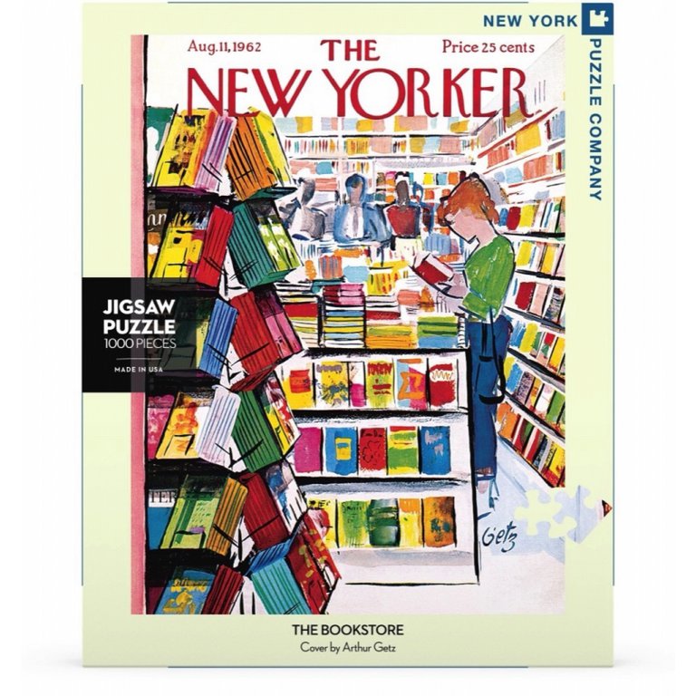 New York Puzzle Company - Puzzle 'La Librairie' (1000 pièces)