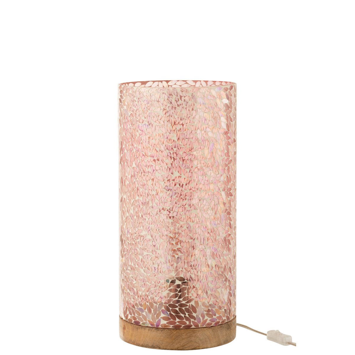 J-Line - Lampe de table Mosaic - Verre - Rose - Grand