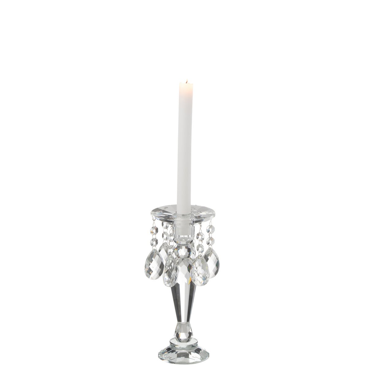 J-Line - Kerzenständer Louise Crystal Transparent Small