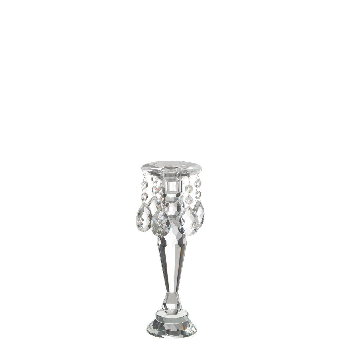 J-Line - Bougeoir Louise Cristal Transparent Grand