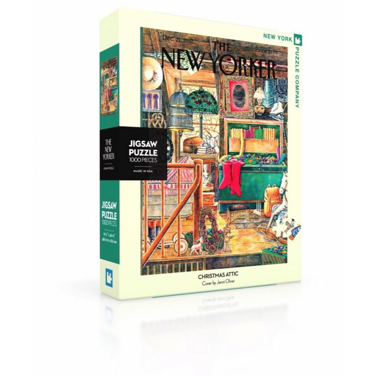 New York Puzzle Company - Puzzel 'Christmas Attic' (1000 stukjes)