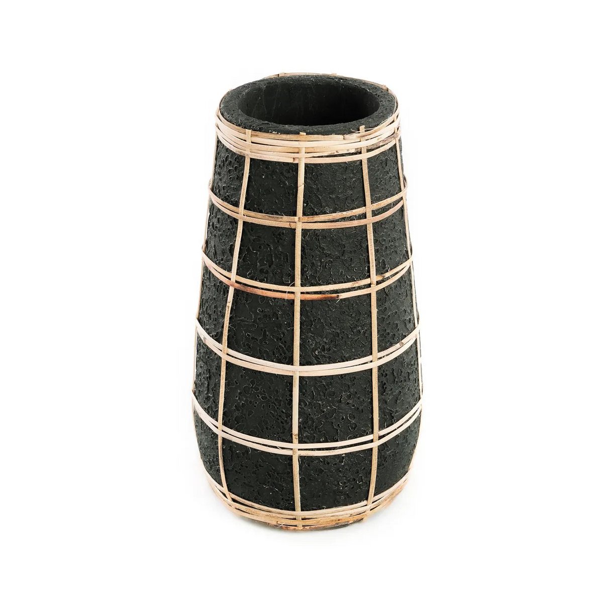 Bazar Bizar - Vase 'Cutie' (Schwarz Natur, M)