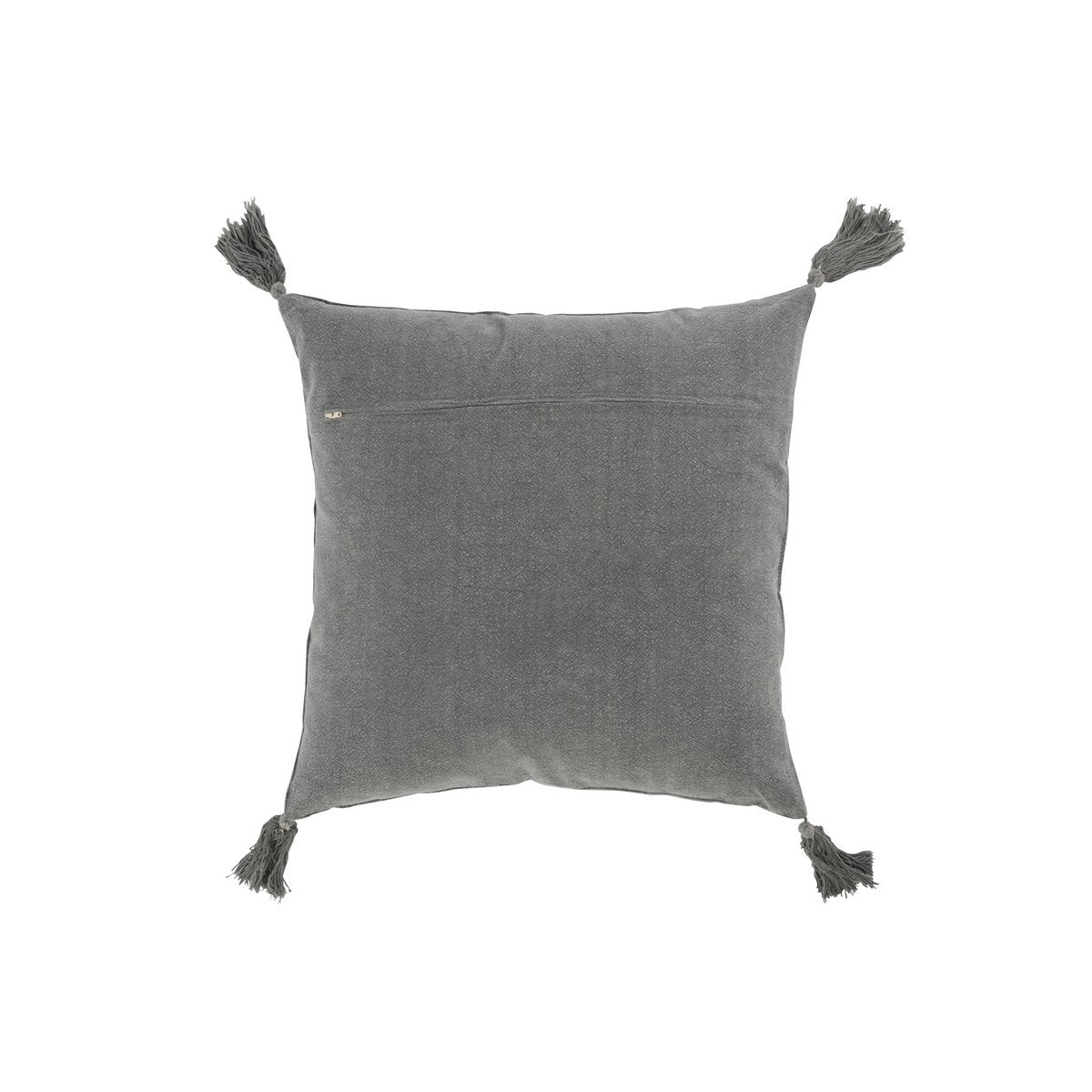 J-Line - Brosse Coussin - Coton - Gris