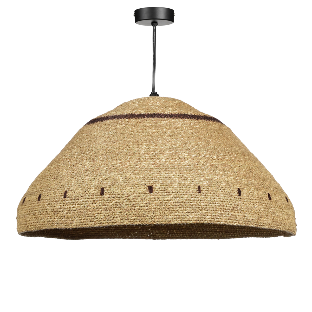 Mica Decorations - Lampe à suspension Joulz - H22 x Ø41 cm - Jute - Marron clair