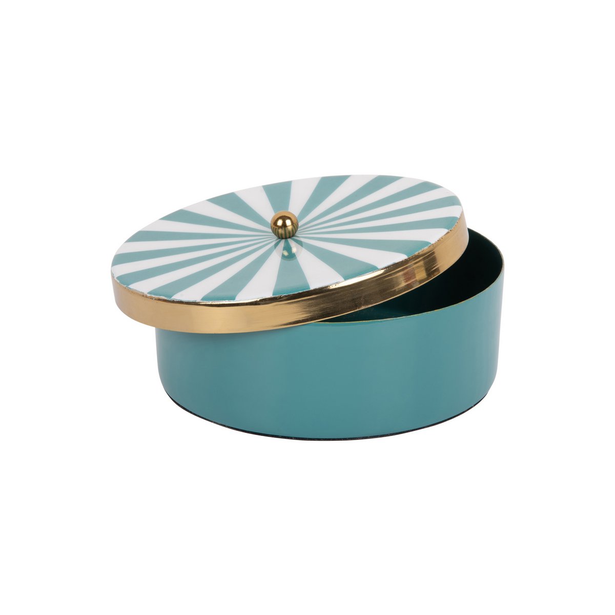 Present Time - Opbergdoos Candy Swirl Rond - PT4203BL