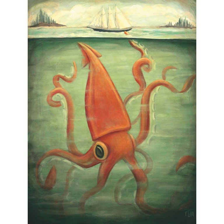 New York Puzzle Company - Puzzel 'Kraken Underneath' (500 stukjes)