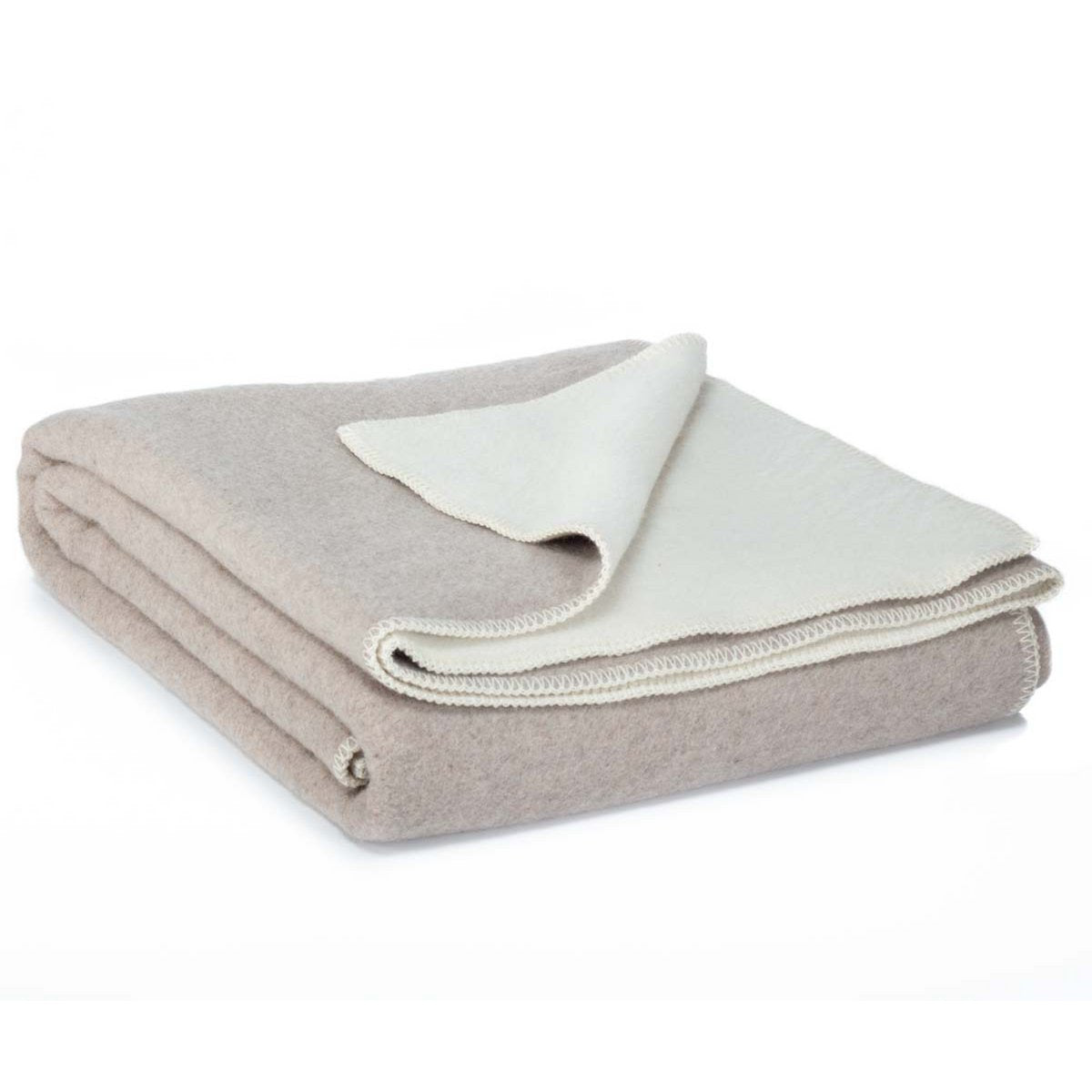 MoST Blankets - Wollen beddeken CASTLE WHITE