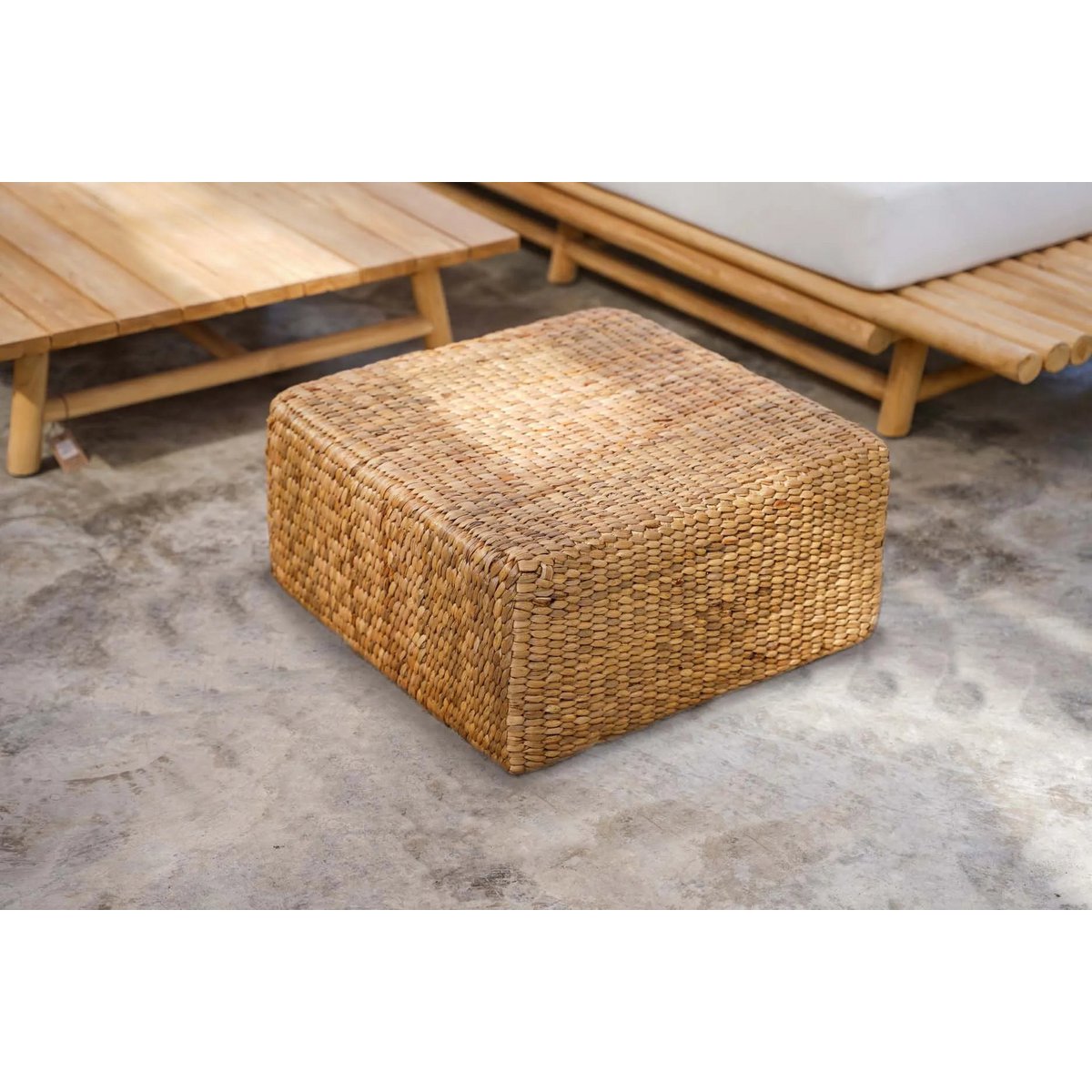 Bazar Bizar - Pouf 'Hyacinthe' (Naturel, M)