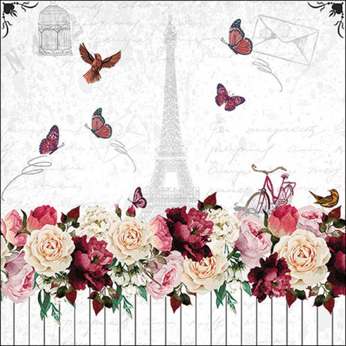 Ambiente - Servetten 'Romantic Paris' (20 stuks