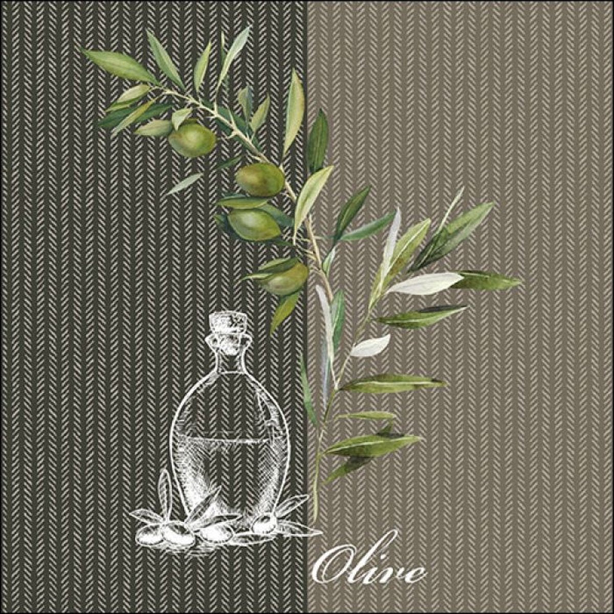 Ambiente - Servetten 'Oil and Olives' (20 stuks