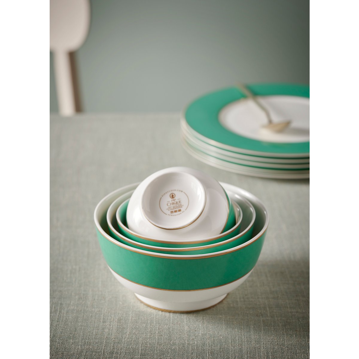 Pip Studio - Bowl Pip Chique Gold-Green 18cm