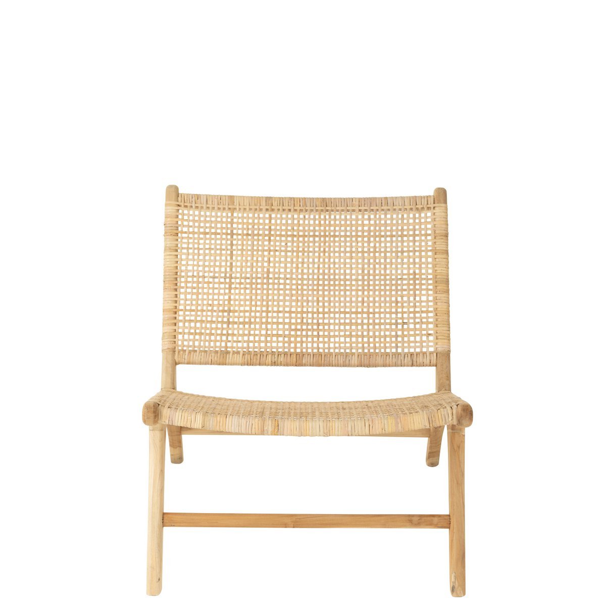 J-Line - Fauteuil Tissé - Bois - Naturel