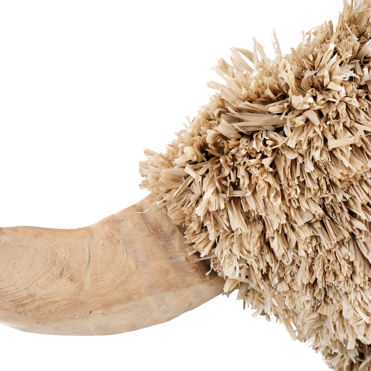 Bazar Bizar - Muurdecoratie 'Raffia Toro' (Naturel)