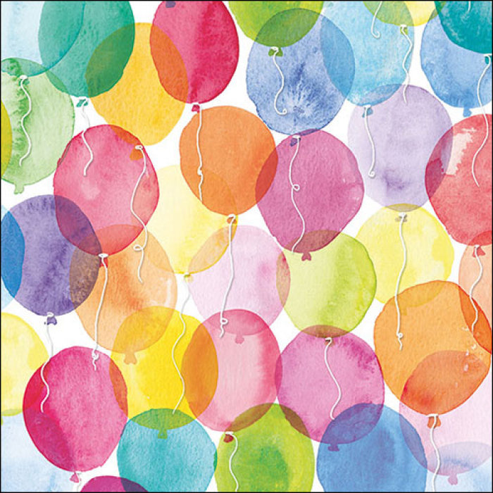 Ambiente - Servetten 'Aquarell Balloons' (20 stuks)