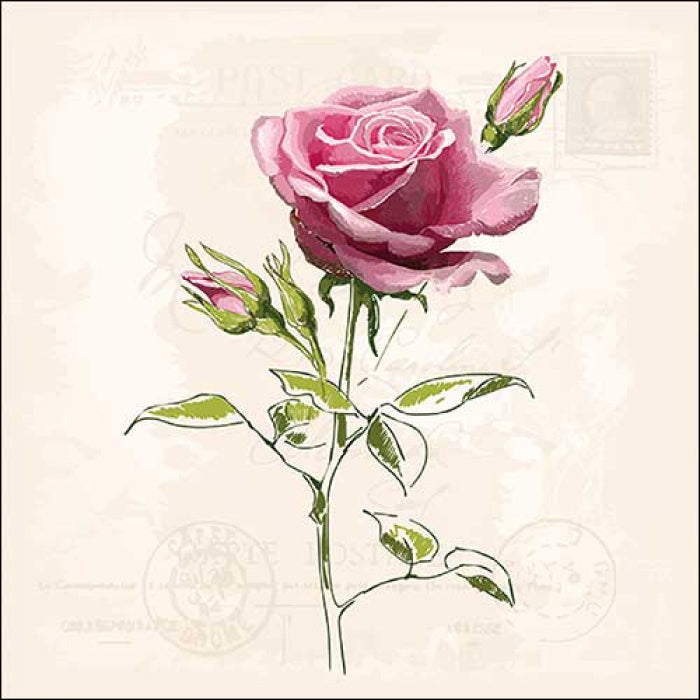 Ambiente - Servetten 'Vintage Rose' (20 stuks)