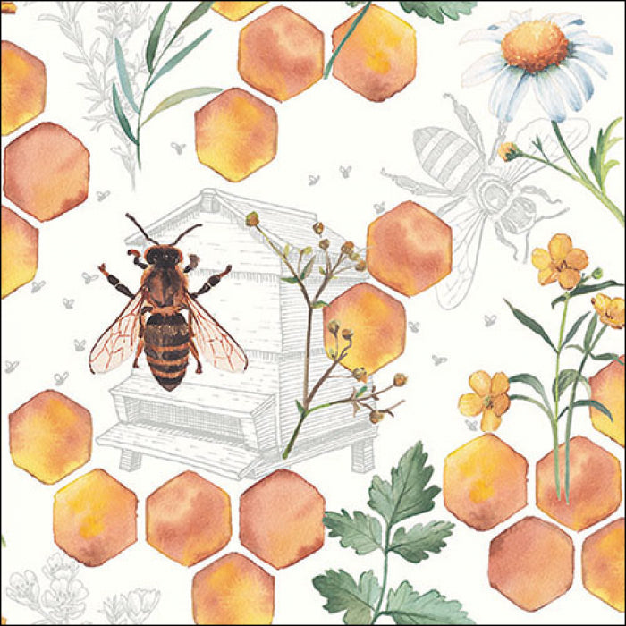 Ambiente - Servetten 'Honeycomb' (20 stuks)