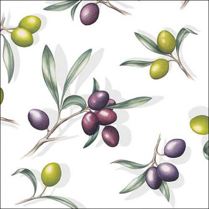 Ambiente - Servetten 'Delicious Olives' (20 stuks, Klein)