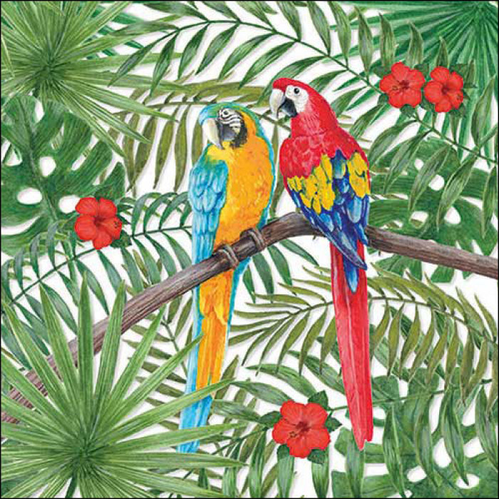 Ambiente - Servetten 'Parrots' (20 stuks)