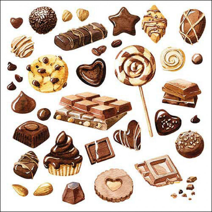 Ambiente - Servetten 'Sweet Chocolates' (20 stuks)
