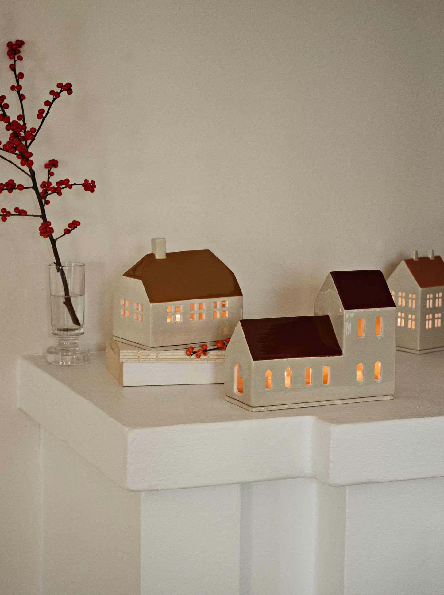 Broste Copenhagen - Candle House 'Bo' (taille S, marron noisette)