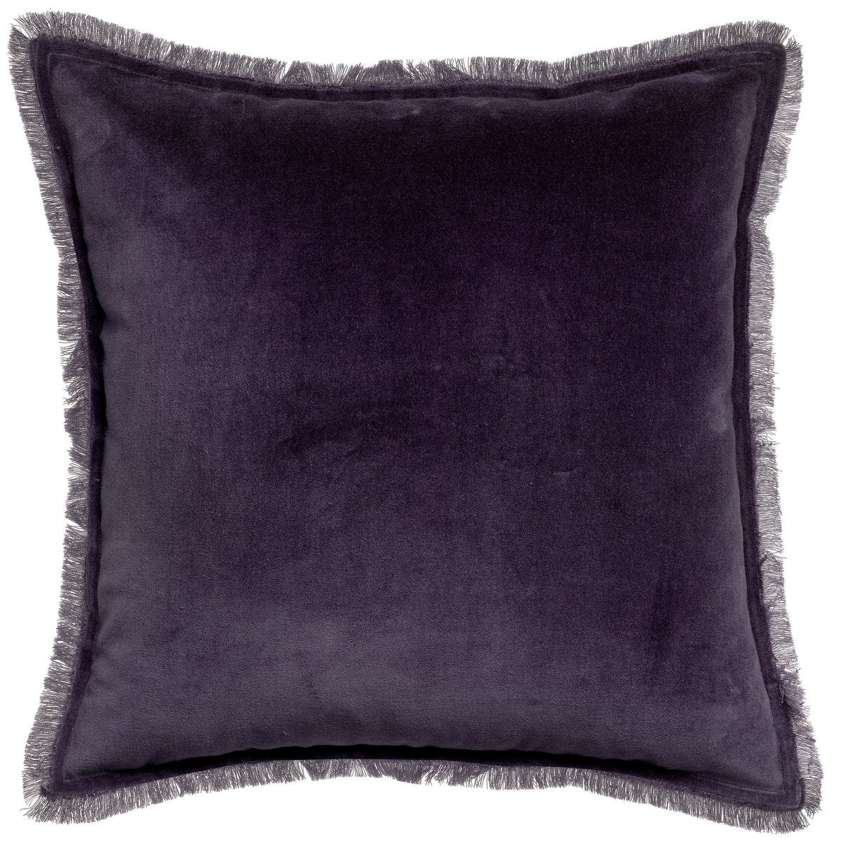 VIVARAISE - Coussin uni Fara Raisin 45 x 45