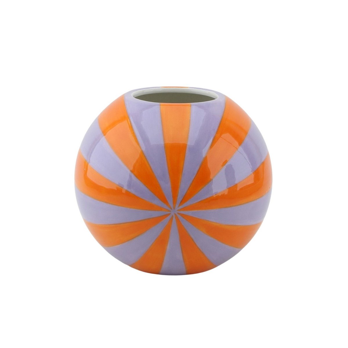 Housevitamin - Vaas - Bloemvaas Swirl - Orange/Lilac - 20x20x20cm