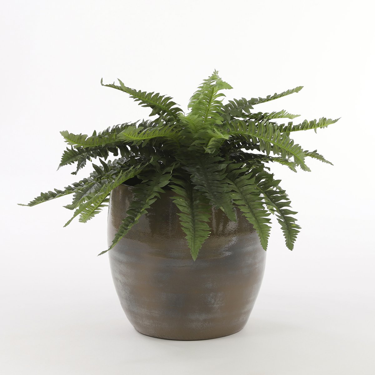 Mica Décorations - Pot de Fleur Lester - H31 x Ø33 cm - Gris Foncé