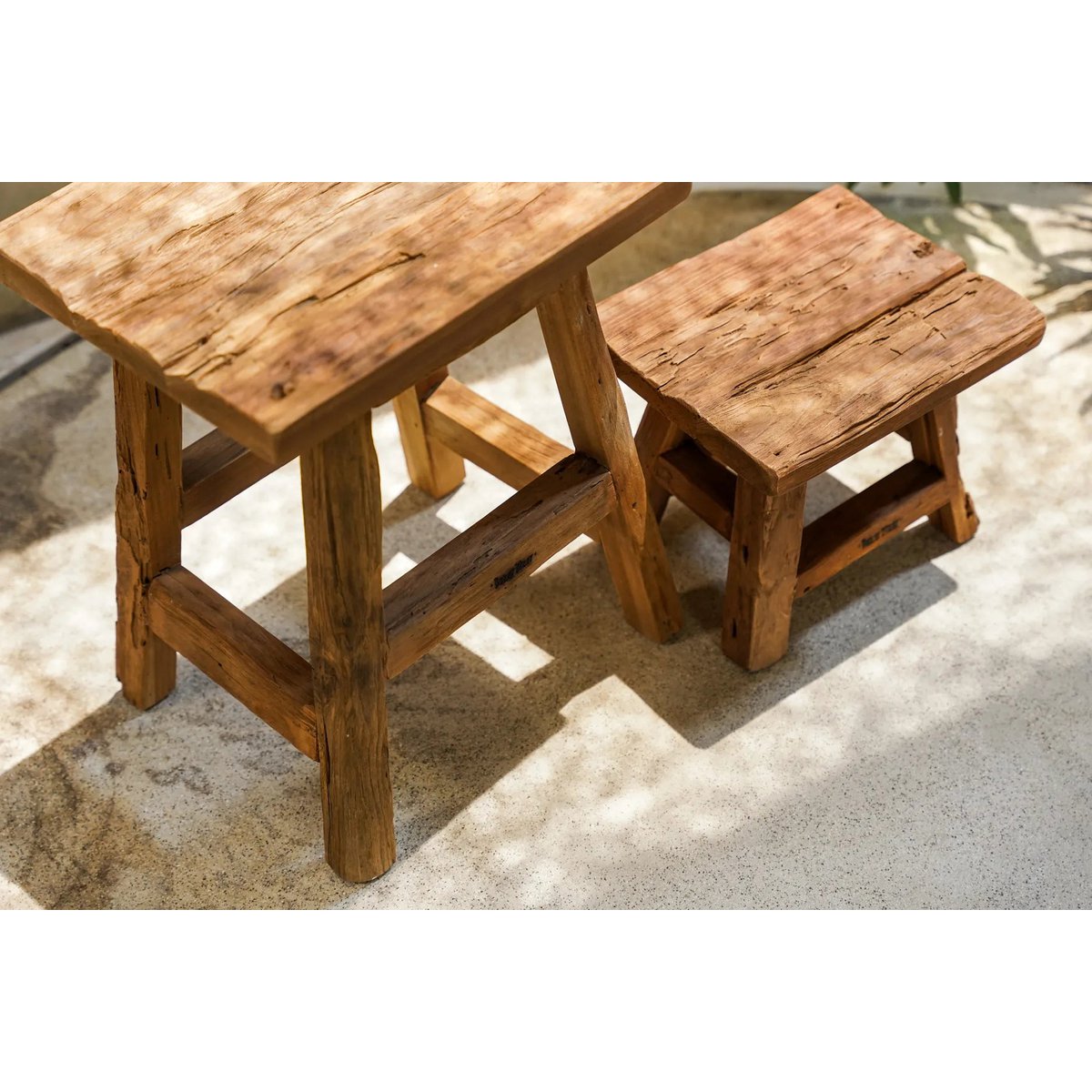 Bazar Bizar - Tabouret 'Yoke' (Naturel, S)