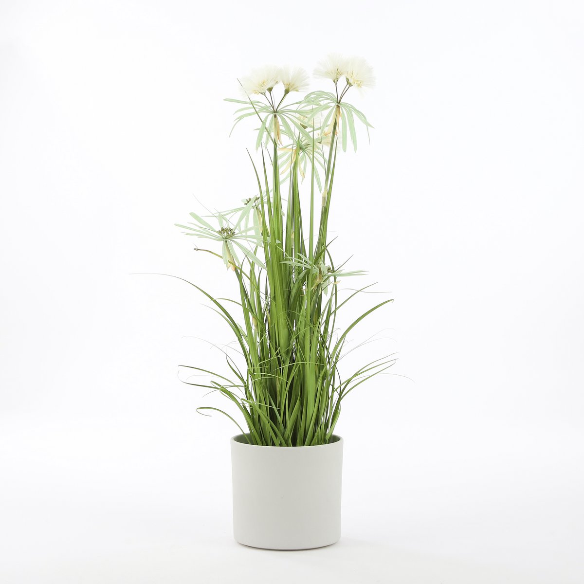 Mica Décorations - Pot de fleurs Era - H26 x Ø28 cm - Brut - Gris clair