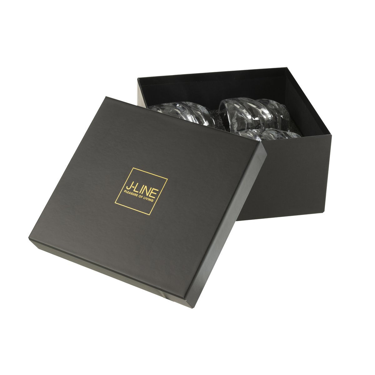 J-Line - Verre à Whisky Michigan - Transparent - Coffret cadeau