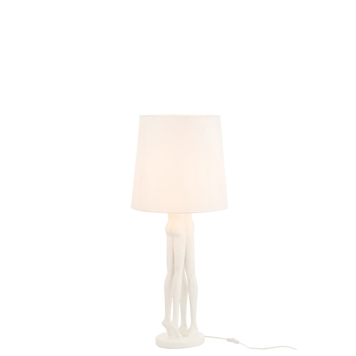 J-Line - Lampe Couple - Plastique - Blanc - Petit