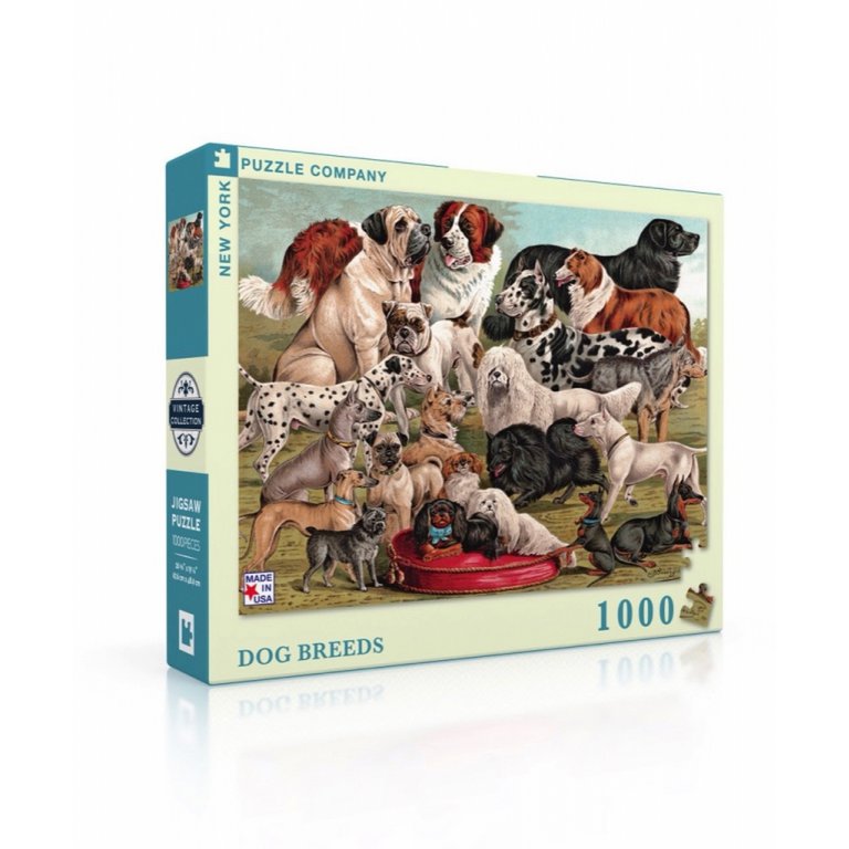 New York Puzzle Company - Puzzle 'Races de chiens' (1000 pièces)