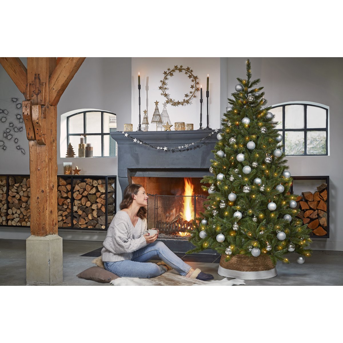 Maison d'Abri® - Bristlecone Kunstkerstboom - H185 x Ø119 cm - Groen