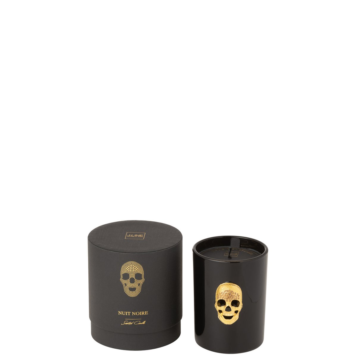 J-Line - Duftkerze Skull Nuit Noire Small 43 Stunden