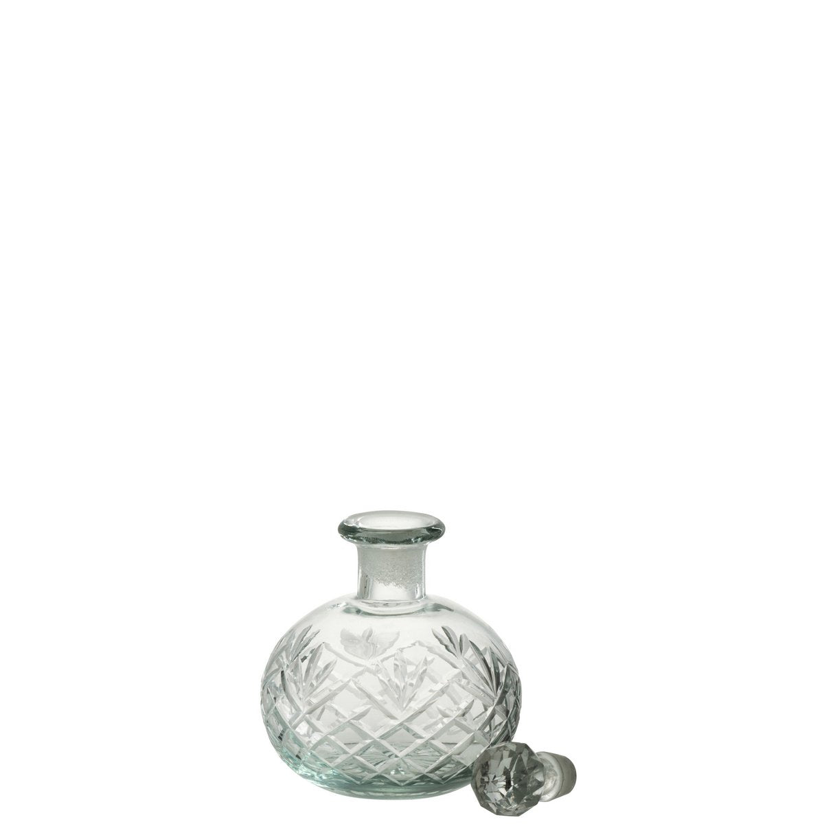 J-Line - Ligne de bouteilles de décoration - Verre - Transparent - Moyen