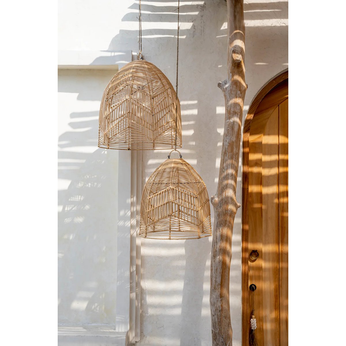 Bazar Bizar - Hanglamp 'Bala' (Naturel, L)