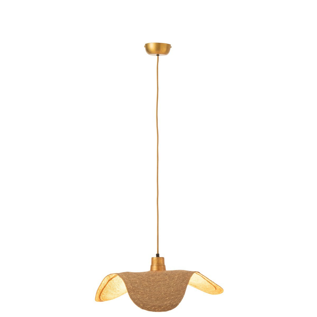 J-Line - Lampe Suspendue Moonj - Jute - Naturel - Petit