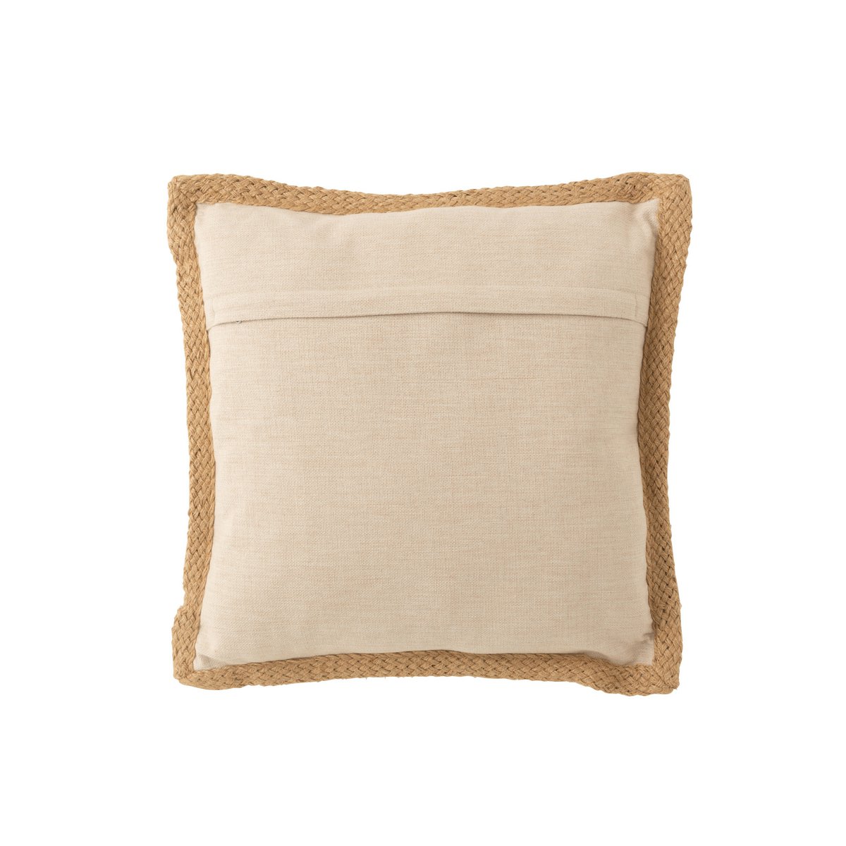 J-Line - Drap de coussin - Polyester - Beige