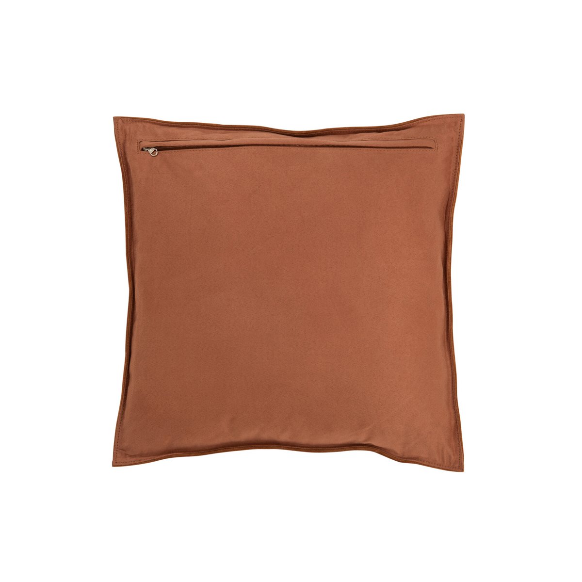 J-Line - Kussen Vierkant Klein - LEDer - Cognac