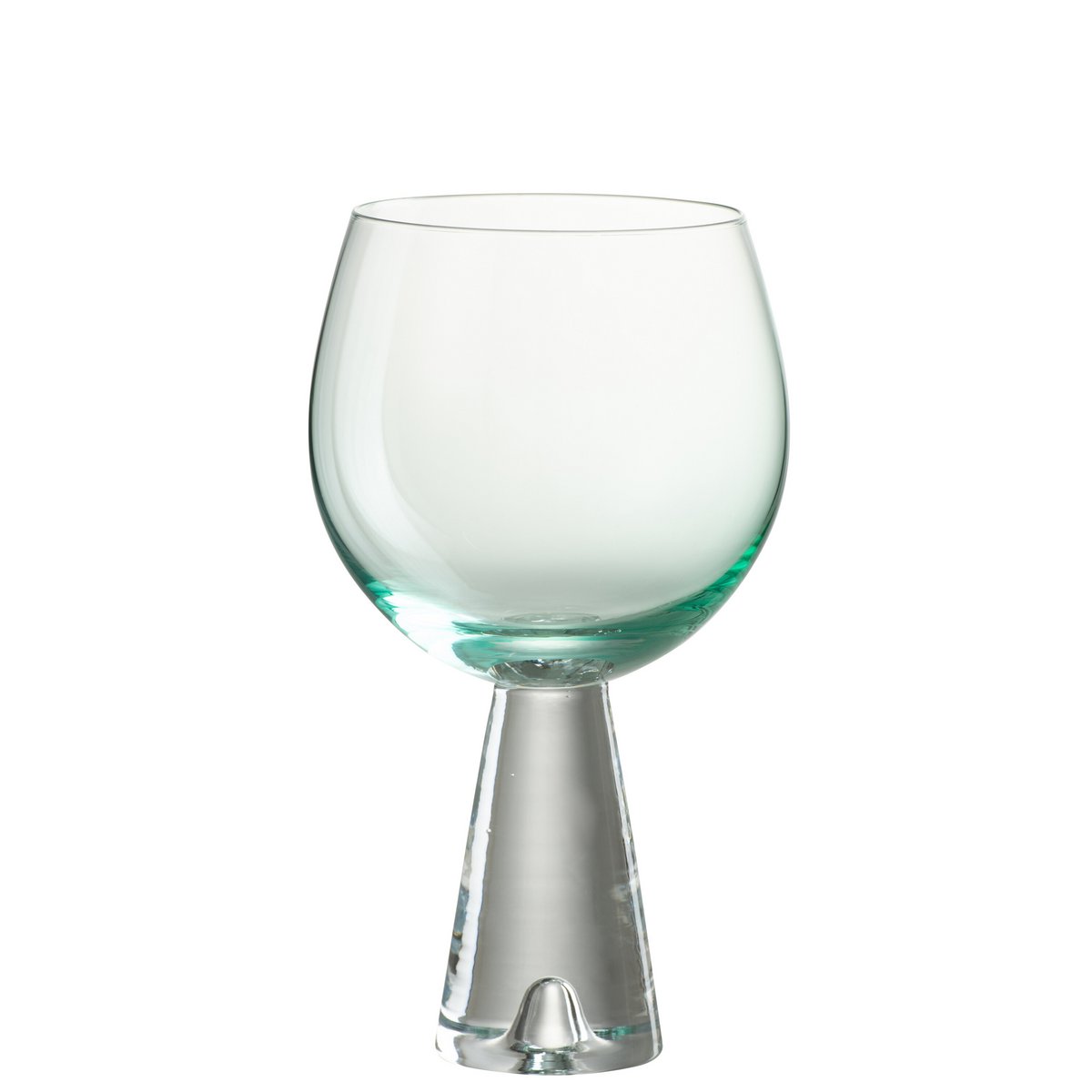 J-Line - Daen Weinglas - Glas - Azurblau/Transparent