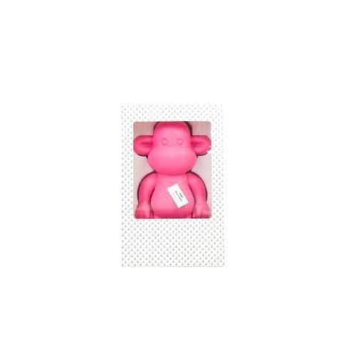 Housevitamin - Ornament - aap -beeldje 'de legende'- polyresin - roze - 20,5x13,5x35cm