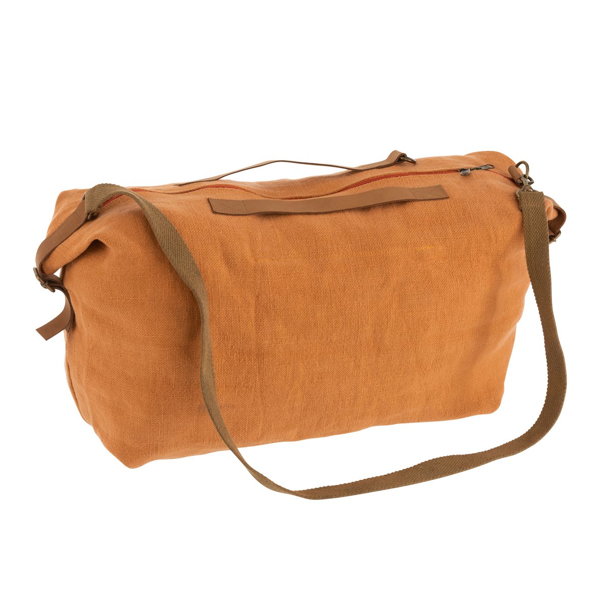 J-Line – Reisetasche aus gewaschenem Jute-Orange