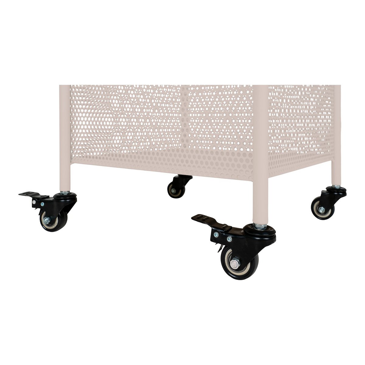 House Nordic - Torres Metal Cart - Metalen kar, staal, zand, 3 planken, 35x35x100 cm