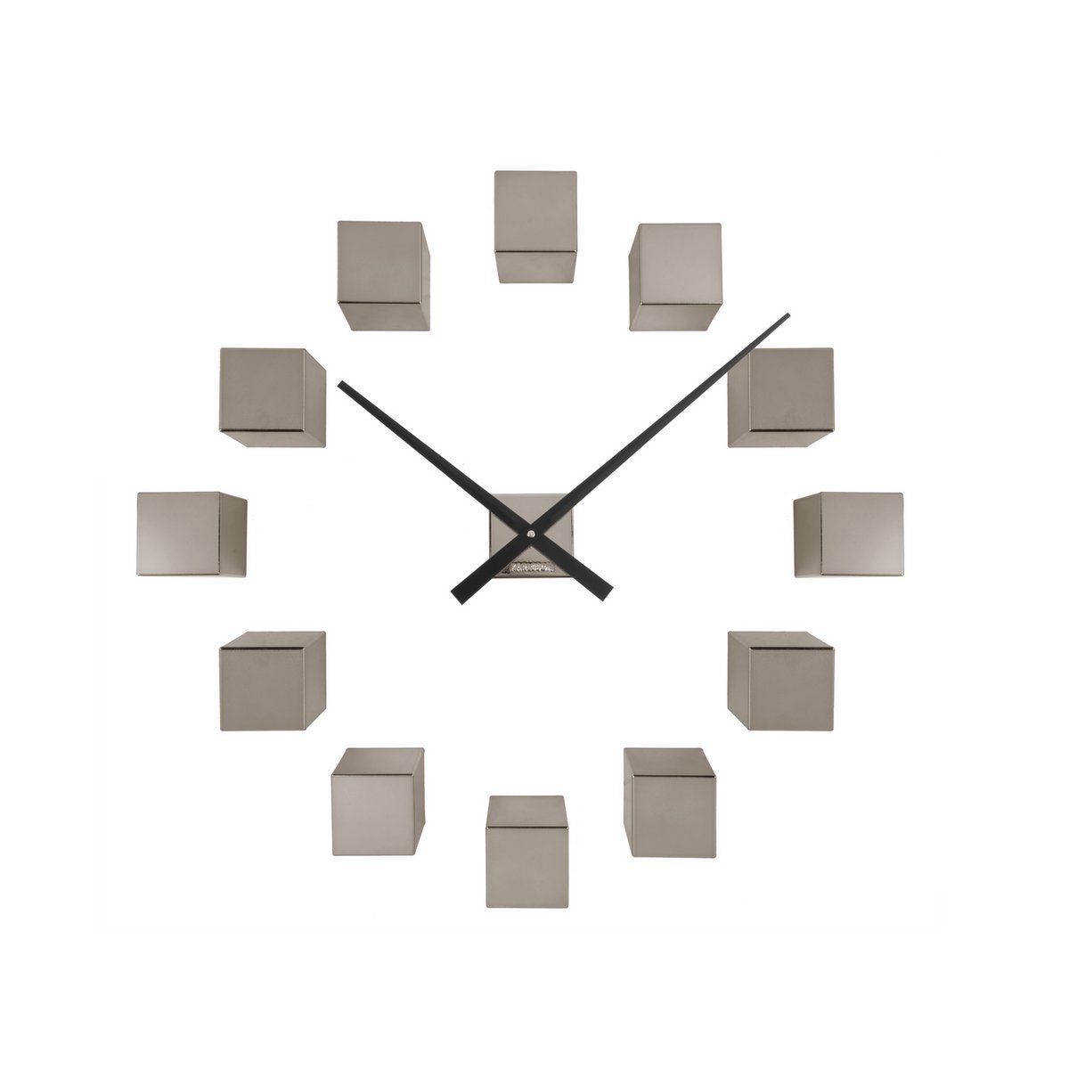 Karlsson - Horloge murale DIY Cube Métallique (Ø40cm) - KA5974GY